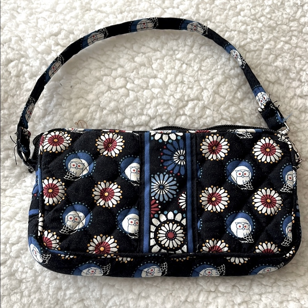Vera Bradley Floral/Owl Mini Wristlet